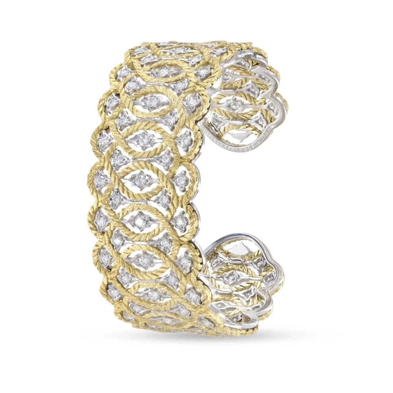Buccellati ÉTOILÉE YELLOW AND WHITE GOLD BRACELET WITH DIAMONDS