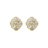 Buccellati ÉTOILÉE YELLOW AND WHITE GOLD EARRINGS WITH THREE GOLD THREADS