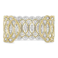 Buccellati ÉTOILÉE YELLOW AND WHITE GOLD BRACELET WITH DIAMONDS