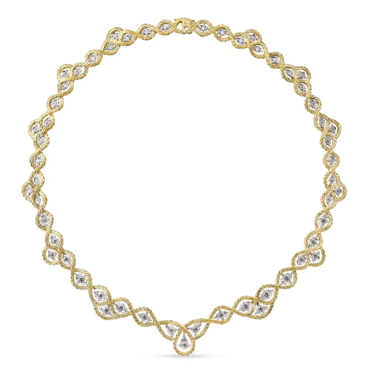 Buccellati ÉTOILÉE YELLOW AND WHITE GOLD NECKLACE WITH DIAMONDS