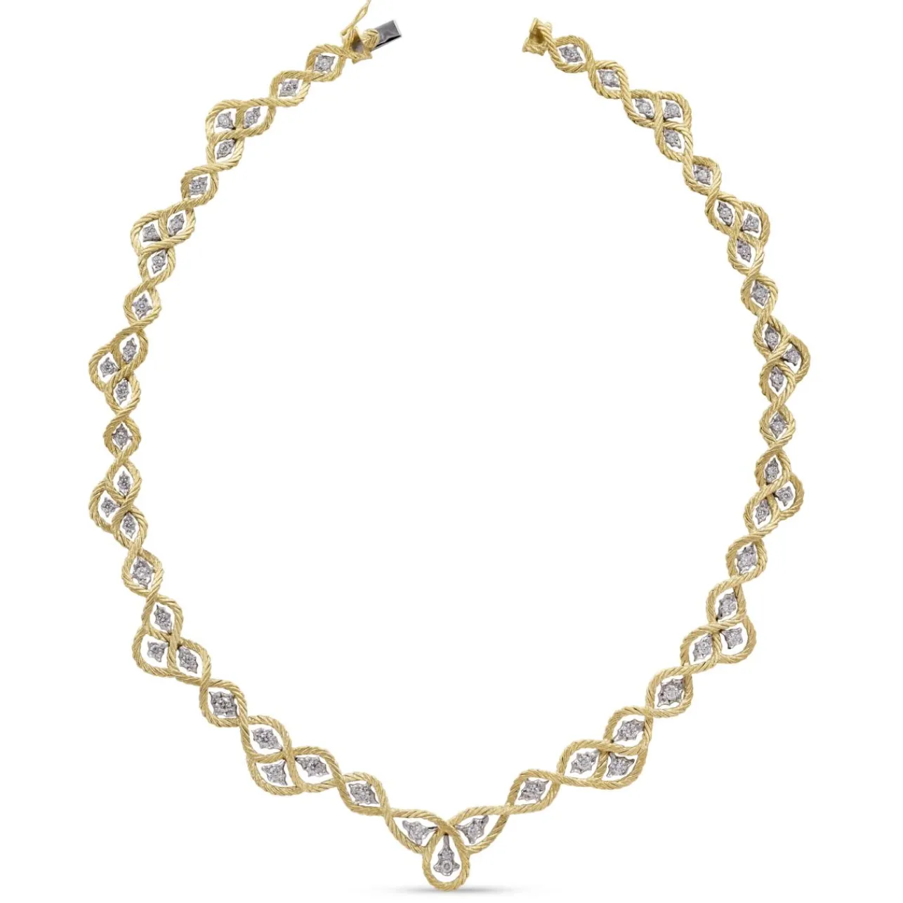Buccellati ÉTOILÉE YELLOW AND WHITE GOLD NECKLACE WITH DIAMONDS