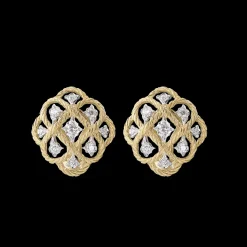 Buccellati ÉTOILÉE YELLOW AND WHITE GOLD SET EARRINGS WITH DIAMONDS