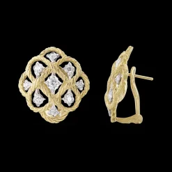 Buccellati ÉTOILÉE YELLOW AND WHITE GOLD SET EARRINGS WITH DIAMONDS