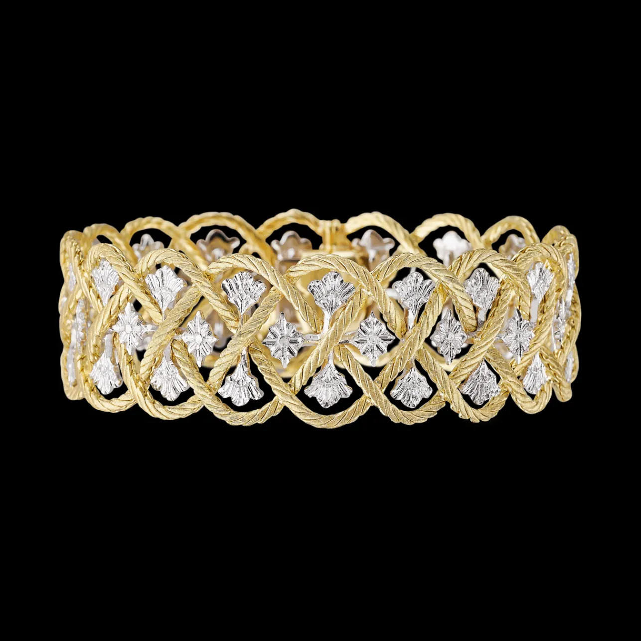 Buccellati ÉTOILÉE YELLOW AND WHITE GOLD BRACELET