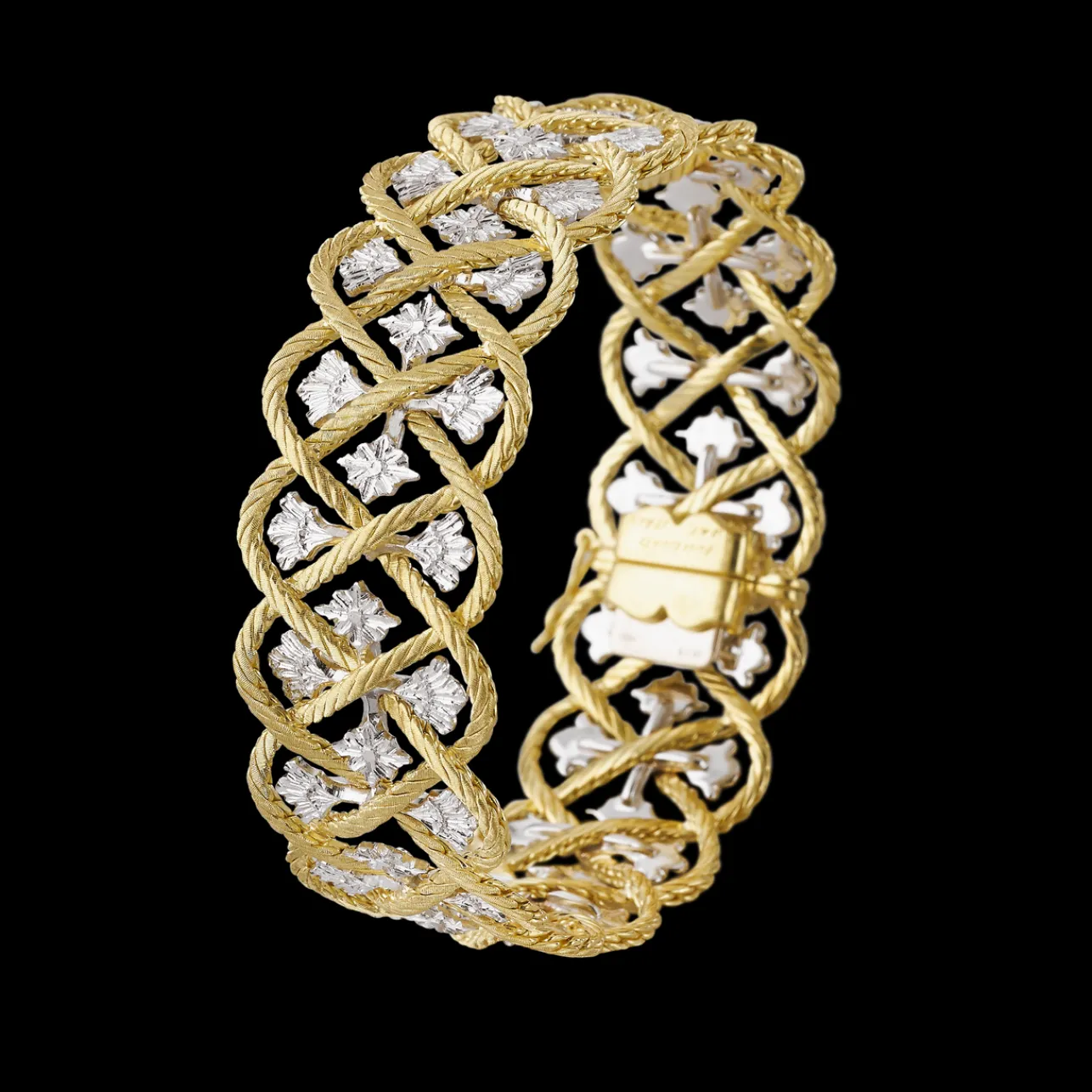 Buccellati ÉTOILÉE YELLOW AND WHITE GOLD BRACELET
