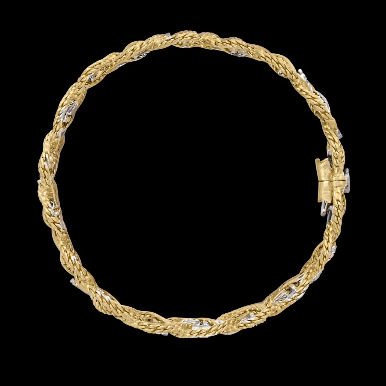 Buccellati ÉTOILÉE YELLOW AND WHITE GOLD BRACELET