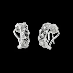 Buccellati TULLE BROCCATO WHITE GOLD AND DIAMONDS EARRINGS