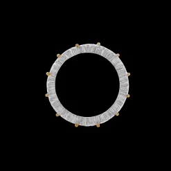 Buccellati TULLE WHITE AND YELLOW GOLD PARIGI ETERNELLE RING