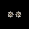 Buccellati TULLE WHITE AND YELLOW GOLD RAGGIERA EARRINGS WITH DIAMONDS