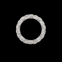 Buccellati TULLE WHITE AND YELLOW GOLD GHIRLANDA ETERNELLE RING
