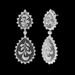 Buccellati TULLE WHITE GOLD ORNATO EARRINGS