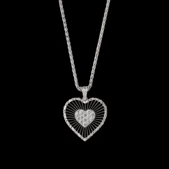 Buccellati TULLE WHITE GOLD RAGGIERA PENDANT WITH DIAMONDS