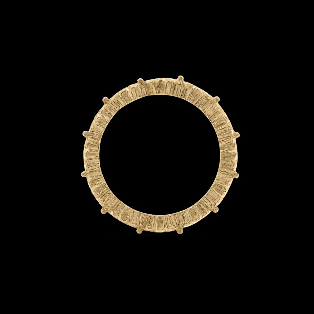 Buccellati WHITE AND YELLOW GOLD ETERNELLE BAND WITH DIAMONDS VIETRI STYLE