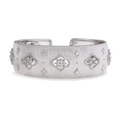 Buccellati WHITE GOLD CUFF 2.0 BRACELET WITH DIAMONDS