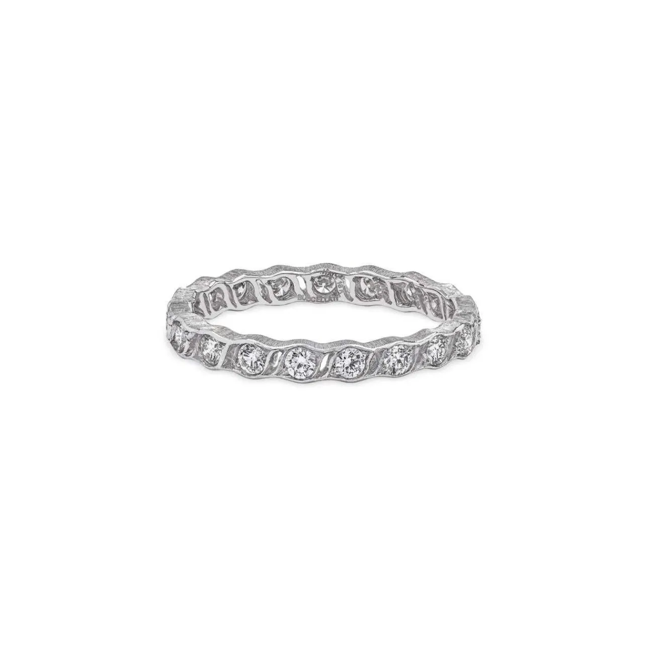 Buccellati WHITE GOLD ETERNELLE WEDDING RING WITH DIAMONDS