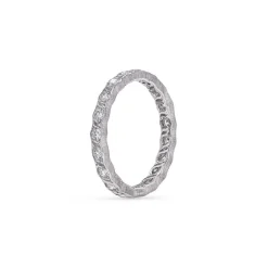 Buccellati WHITE GOLD ETERNELLE WEDDING RING WITH DIAMONDS