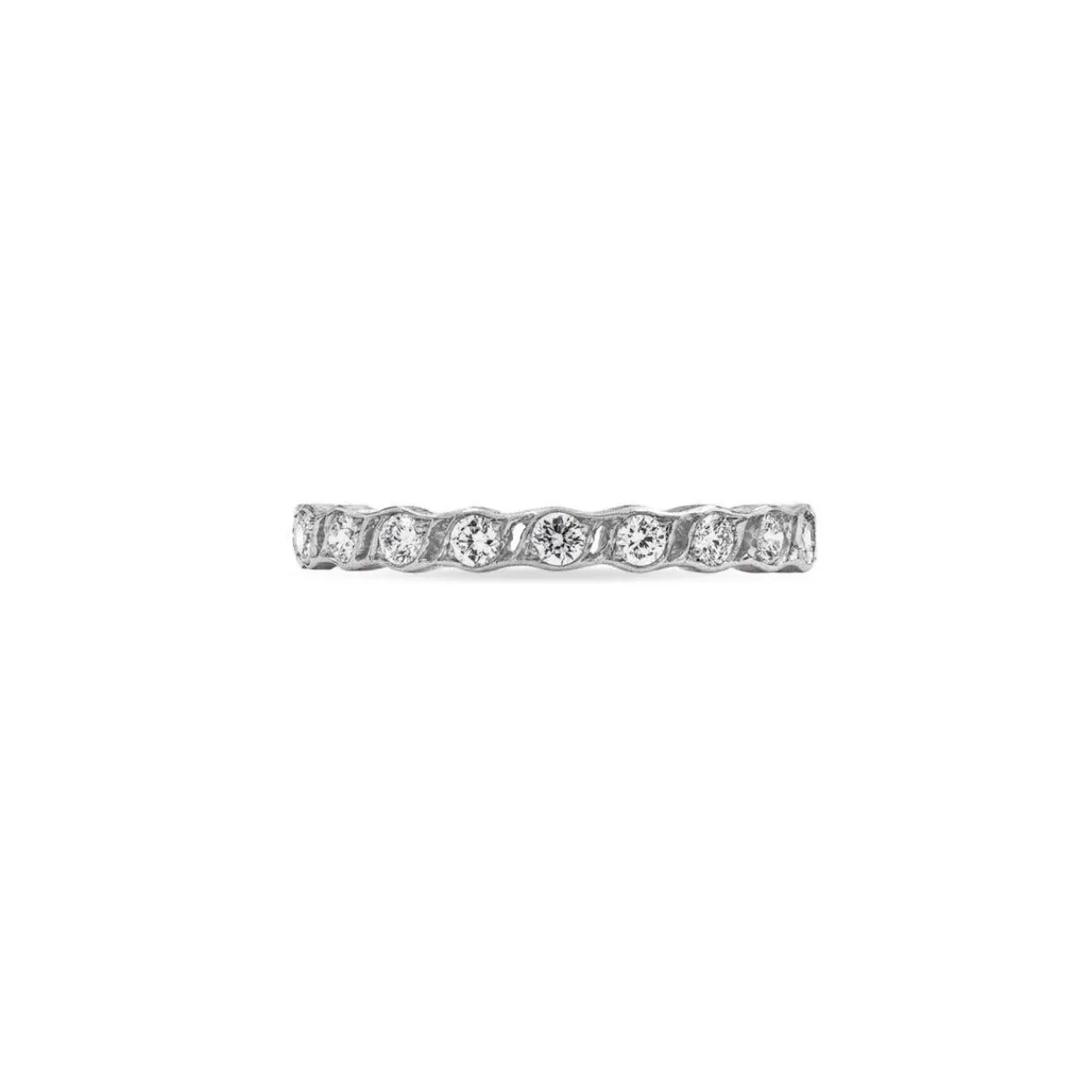 Buccellati WHITE GOLD ETERNELLE WEDDING RING WITH DIAMONDS