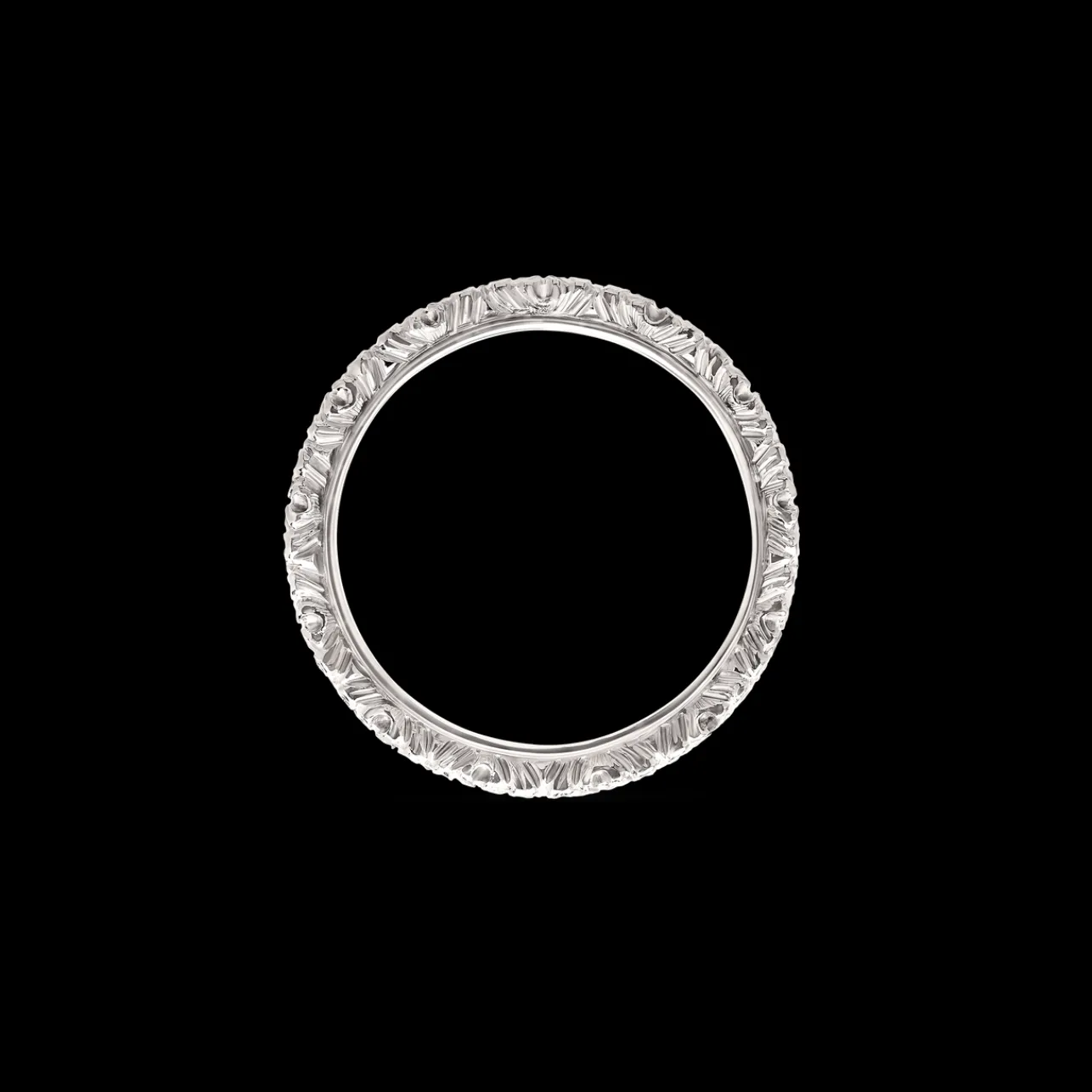 Buccellati YELLOW AND WHITE GOLD ETERNELLE BAND WITH ROUND DIAMONDS
